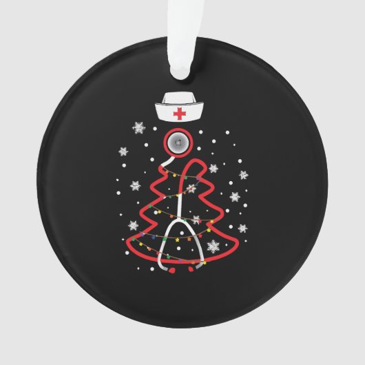 医療用RNナース、メリークリスマス オーナメント (正面)