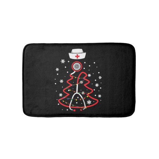 医療用RNナース、メリークリスマス バスマット (正面)