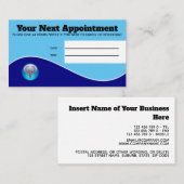 医療病院青赤色死体患者 予約カード (正面/裏面)