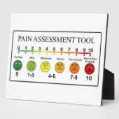 医療痛み評価ツールチャート フォトプラーク (側面)