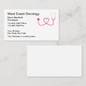 医療癌腫瘍医ビジネスカード 名刺 (正面/裏面)