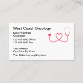 医療癌腫瘍医ビジネスカード 名刺 (正面)