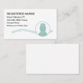 医療登録ナースシンプル名刺 名刺 (正面/裏面)