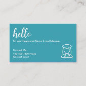 医療登録ナース連絡名刺 名刺 (正面)