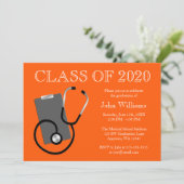 医療看護学校オレンジ卒業 招待状 (スタンド正面)