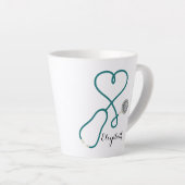 医療看護学院大学院モノグラム カフェラテマグ (右アングル)