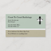 医療研究所放射線科医の名刺 名刺 (正面)