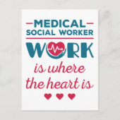 医療社会人の仕事はハート ポストカード (正面)