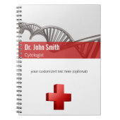 医療科学DNAストランドクロス ノートブック (正面)