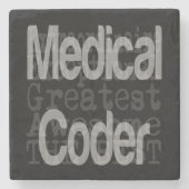 医療符号器超並立症 ストーンコースター (正面)