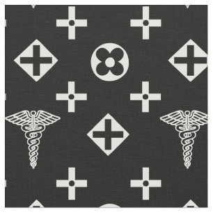 医療組織。医師のロゴ ファブリック