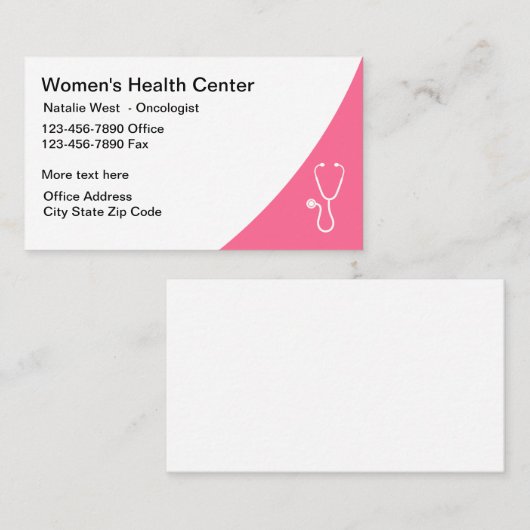 医療腫瘍医がん医療用名刺 名刺 (正面/裏面)