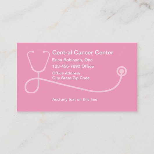 医療腫瘍医アポイントメント名刺 名刺 (正面)