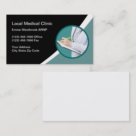 医療臨床ナース開業医 名刺 (正面/裏面)