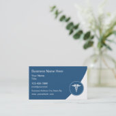 医療衛生テーマ名刺テンプレート 名刺 (スタンド正面)