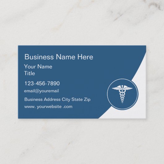 医療衛生テーマ名刺テンプレート 名刺 (正面)