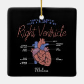 医療補助ナースEMT救急医療隊員カスタム セラミックオーナメント (裏面)