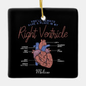 医療補助ナースEMT救急医療隊員カスタム セラミックオーナメント (正面)