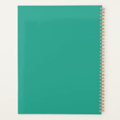 医療補助緑のフローラ パーソナライズされた プランナー手帳 (裏面)