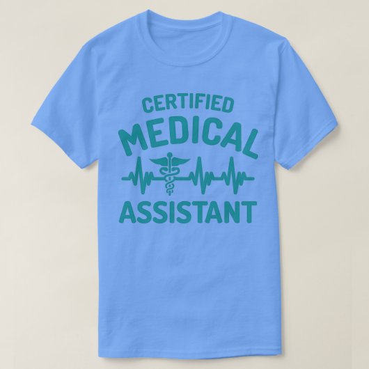 医療補助証明シャツ Tシャツ (デザイン正面)