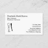 医療補綴技術者の名刺 名刺 (正面)