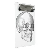 医療解剖学の頭蓋骨 ヴィンテージの医師の絵 ミニクリップボード (アングル)