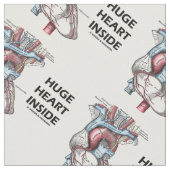 医療解剖学ハート内の巨大なハート ファブリック (クローズアップ)