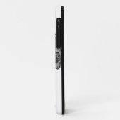 医療解剖学ヴィンテージスカルスケッチモノクロ Case-Mate iPhoneケース (裏面/左)