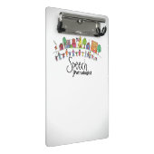 医療言語聴覚士の小型クリップボード ミニクリップボード (アングル)