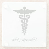 医療記号   ガラスコースター (裏面)