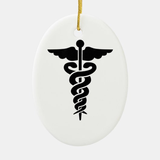 医療記号 セラミックオーナメント (正面)