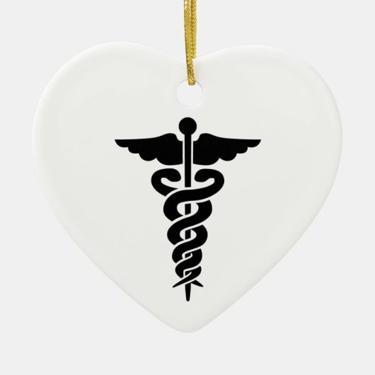 医療記号 セラミックオーナメント (正面)