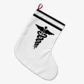 医療記号 ラージクリスマスストッキング (正面 (吊り時))