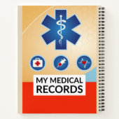 医療記録キーパーノートスタイル3 ノートブック (裏面)