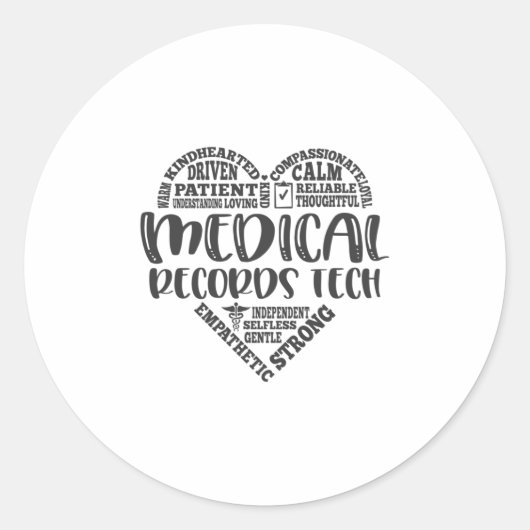 医療記録テクノロジーまたはスペシャリストEHR ラウンドシール (正面)