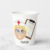 医療記録ナース 紙コップ (正面)
