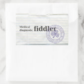 医療診断： Fiddler 長方形シール (バッグ)