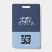 医療診療所の医師プロフェッショナルID バッジ (Back)