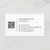 医療診療所ドクタープロフェッショナル 名刺 (裏面)