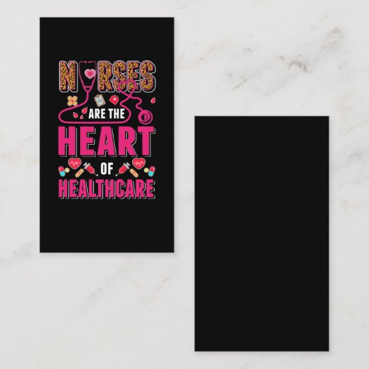 医療誇りを持ったナースレオパード医療ナース 名刺 (正面/裏面)