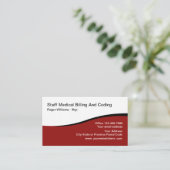 医療請求およびコーディング 名刺 (スタンド正面)