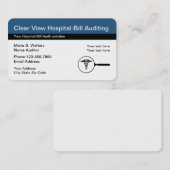 医療請求監査サービス 名刺 (正面/裏面)