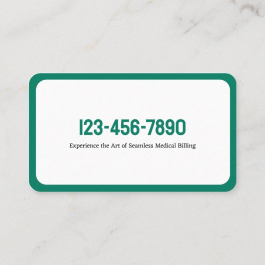 医療請求 名刺 (裏面)