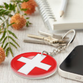 医療警告-赤 キーホルダー (正面右)