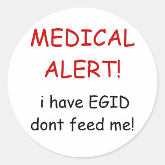 医療警報シール ラウンドシール