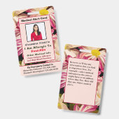 医療警報連絡緊急カスタムカードバッジ バッジ (正面＆裏面)