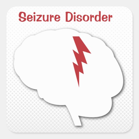 医療警戒発作障害 スクエアシール (正面)