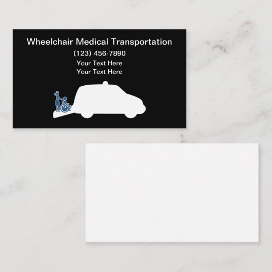 医療車椅子輸送タクシー 名刺 (正面/裏面)