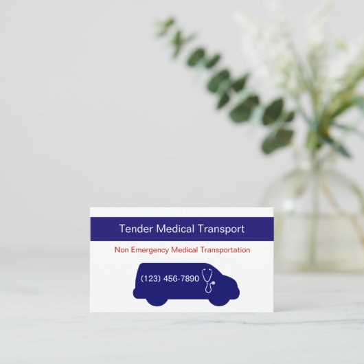 医療輸送名刺 名刺 (スタンド正面)