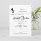 医療退職時処方パッド招待状 招待状 (スタンド正面)